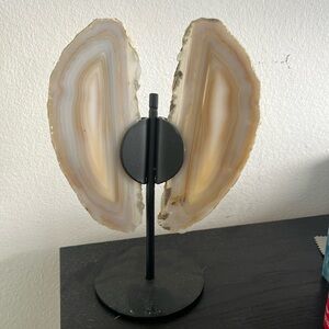Agate slice butterfly display